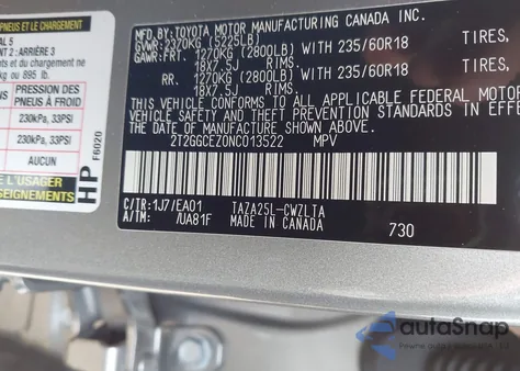 2022 Lexus Nx 350 Premium from USA, damaged, VIN 2T2GGCEZ0NC013522